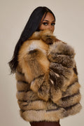 Women's Kelly 2 in 1 Fox Jacket & Vest [Gold]
