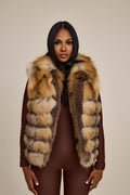 Women's Kelly 2 in 1 Fox Jacket & Vest [Gold]