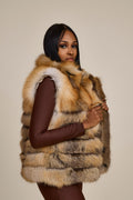 Women's Kelly 2 in 1 Fox Jacket & Vest [Gold]