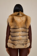 Women's Kelly 2 in 1 Fox Jacket & Vest [Gold]