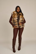 Women's Kelly 2 in 1 Fox Jacket & Vest [Gold]