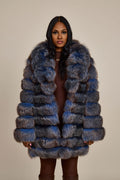Women's Ashley Convertible Fox Coat [Blue Frost]