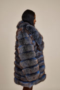 Women's Ashley Convertible Fox Coat [Blue Frost]
