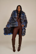Women's Ashley Convertible Fox Coat [Blue Frost]
