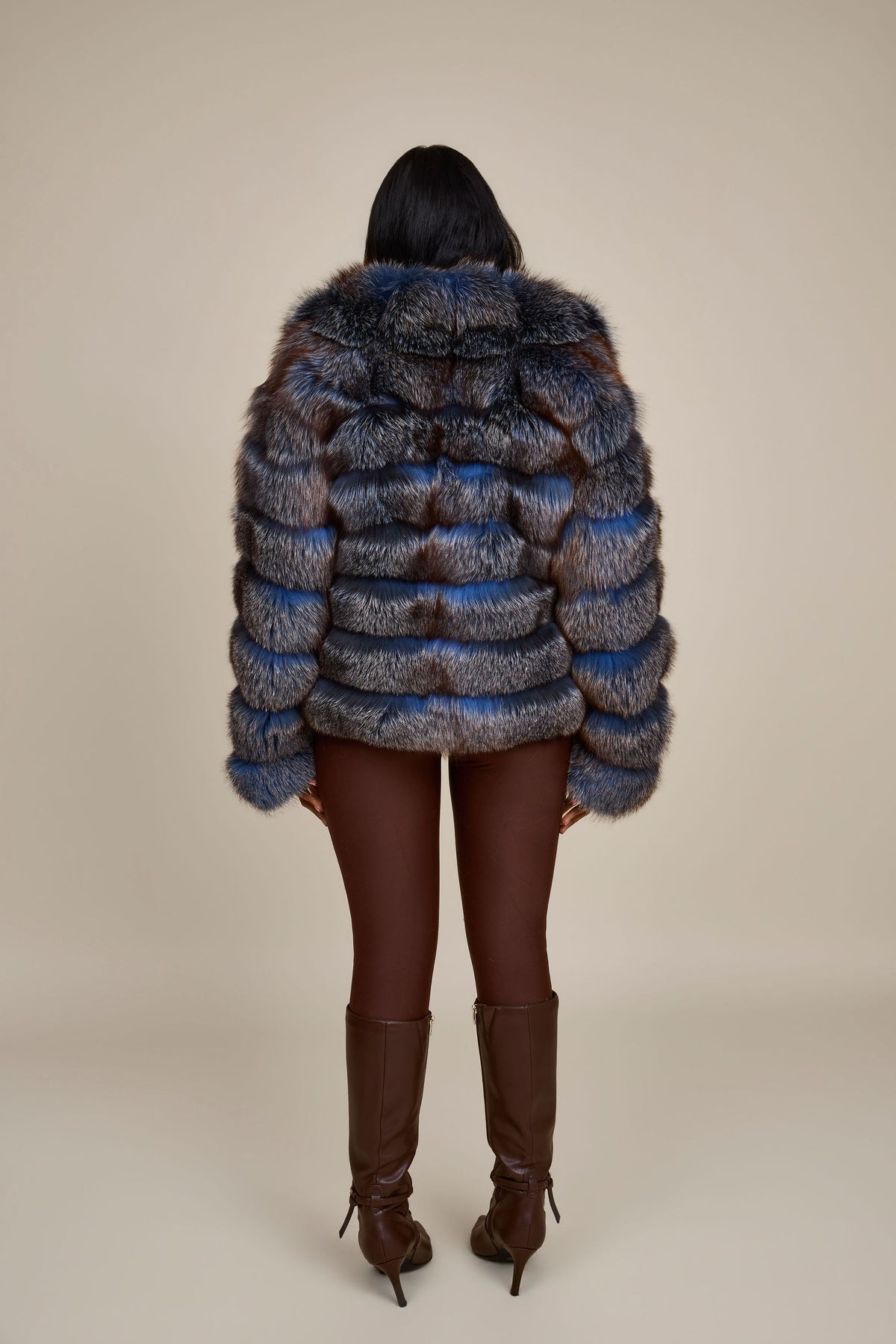 Women's Ashley Convertible Fox Coat [Blue Frost]