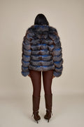 Women's Ashley Convertible Fox Coat [Blue Frost]
