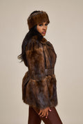 Women's Peggy Mink Coat [Natural]