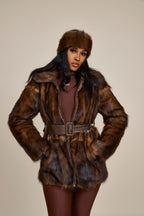 Women's Peggy Mink Coat [Natural]