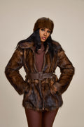 Women's Peggy Mink Coat [Natural]