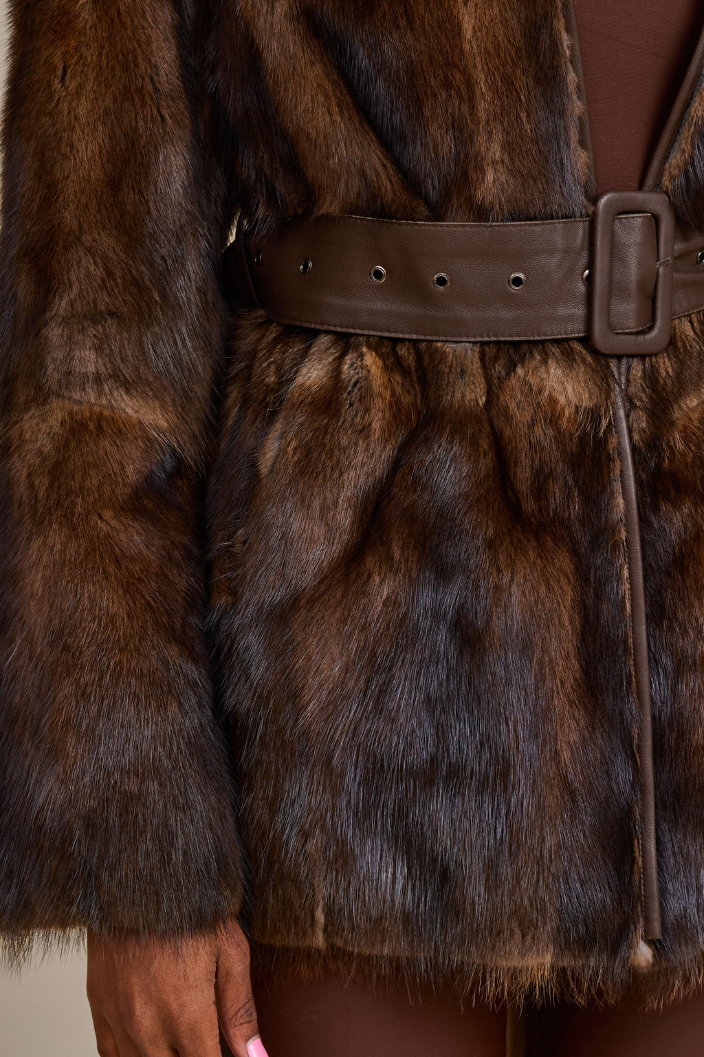 Women's Peggy Mink Coat [Natural]