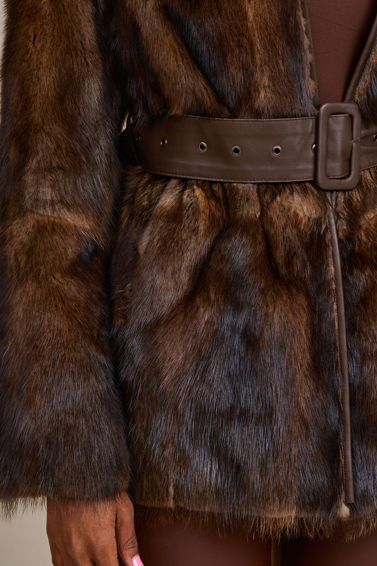 Women's Peggy Mink Coat [Natural]