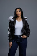 Women’s 8 Ball Jacket With Premium Fox Fur Hood