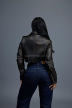 Women's Slim-Fit Classic Crop Biker [Copper]