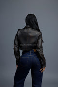 Women's Slim-Fit Classic Crop Biker [Copper]