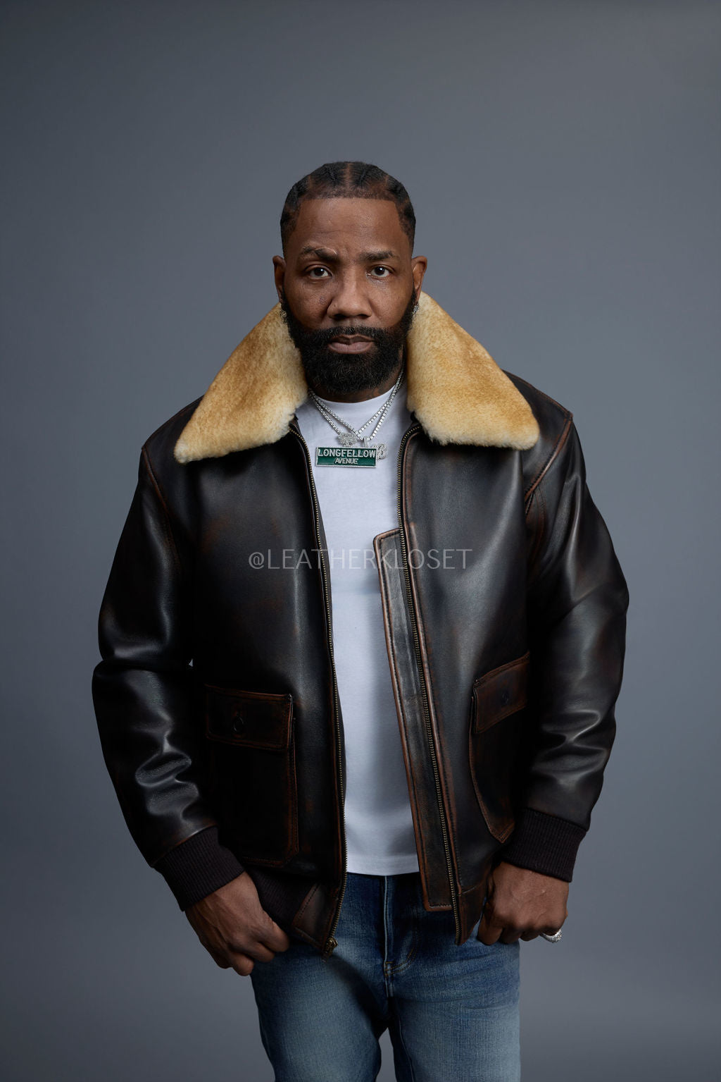 AFTERHOURS ♥ LEATHER BOMBER JACKET /追跡付 Oversized Leather Bomber Jacket | Techwear Division