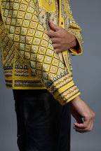 Men's Hand-Made Denim Jacket [Yellow]