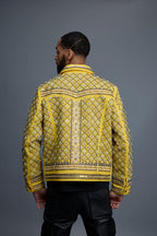 Men's Hand-Made Denim Jacket [Yellow]