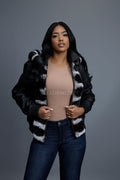 Women's Leather With Chinchilla Rex Combo