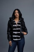 Women's Leather With Chinchilla Rex Combo