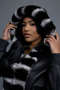 Women's Leather With Chinchilla Rex Combo