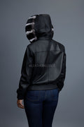 Women's Leather With Chinchilla Rex Combo