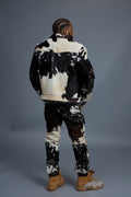 Men's Dylan Pony Skin Jean Jacket And Cargo Pants Set [Natural]
