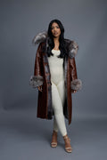 Women’s Margo Shearling Sheepskin Jacket With Fox