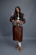 Women’s Margo Shearling Sheepskin Jacket With Fox