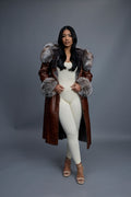 Women’s Margo Shearling Sheepskin Jacket With Fox