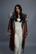 Women’s Margo Shearling Sheepskin Jacket With Fox