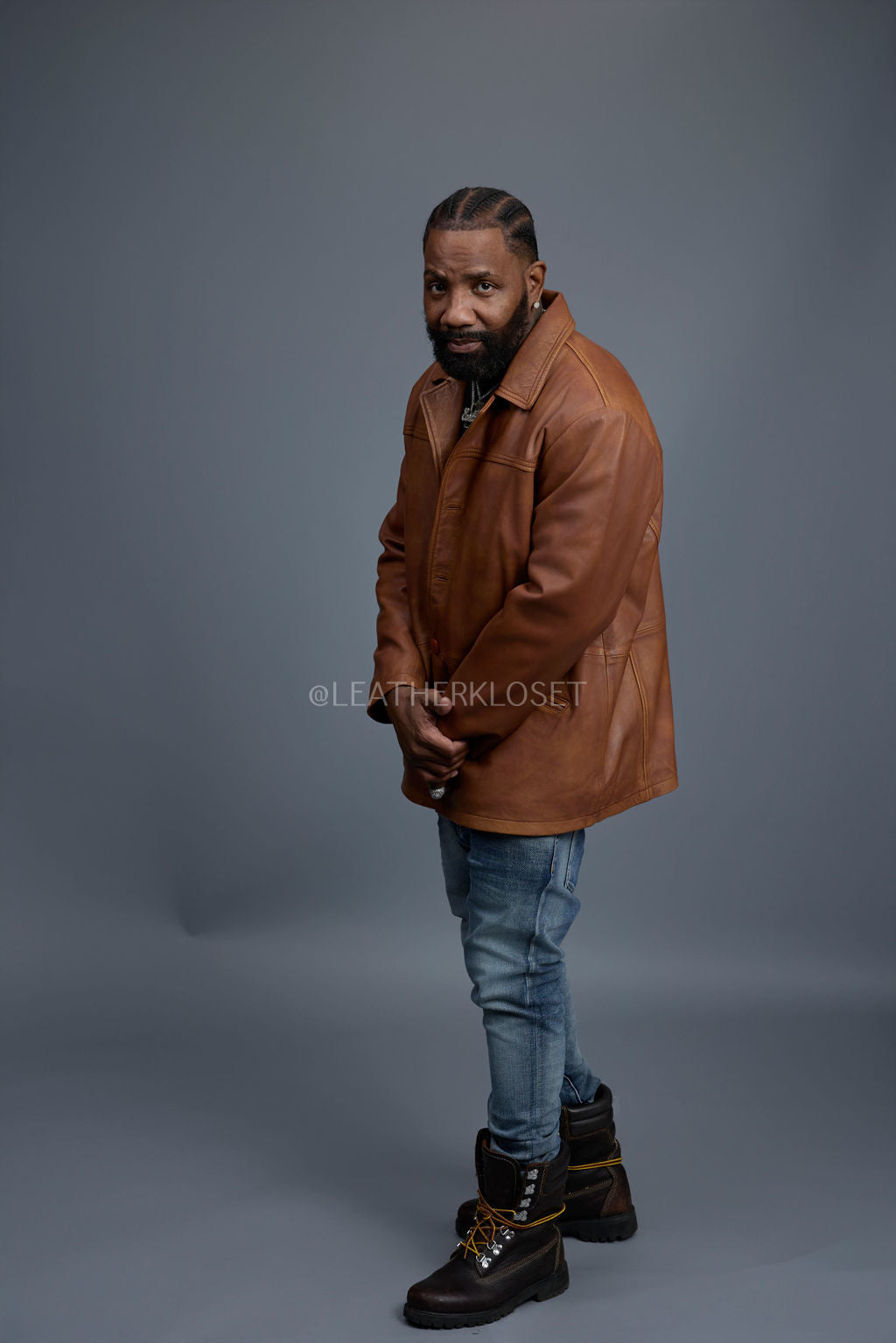 Men's Brando Leather Jacket [Caramel Crunch]