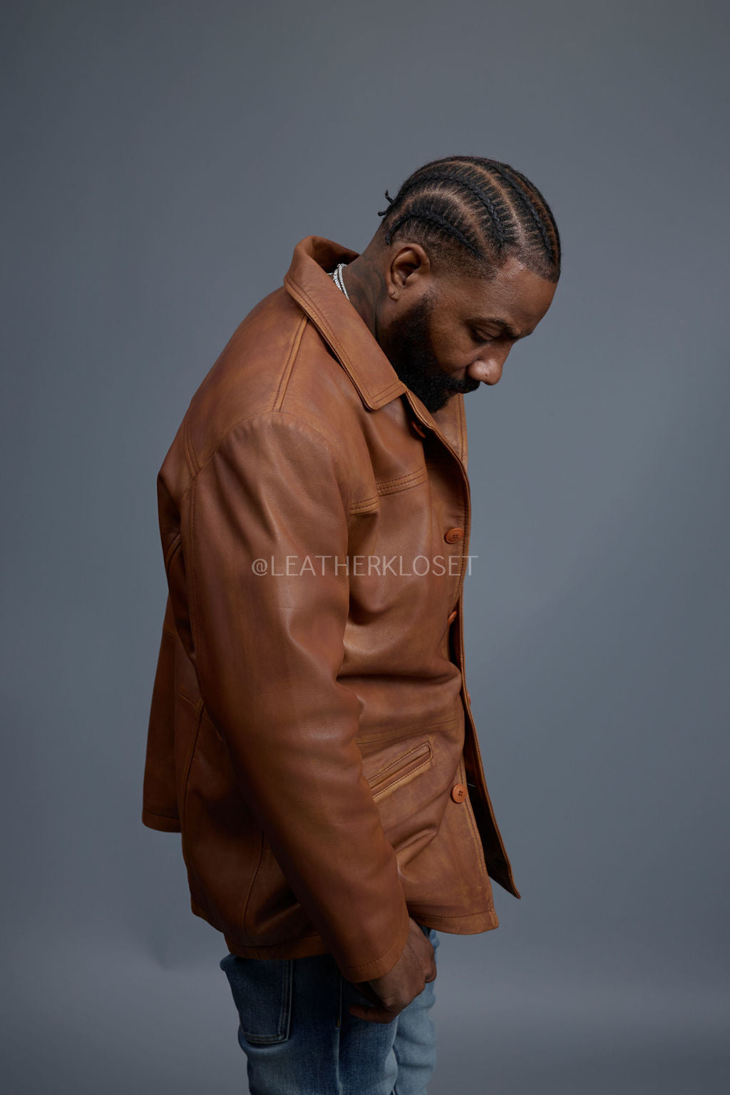 Men's Brando Leather Jacket [Caramel Crunch]