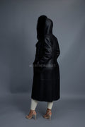 Women's Margo Shearling Sheepskin Jacket With Fox [Black]