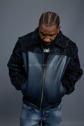 Men's Leather & Persian Lamb Combo 2.0 [Navy]