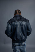 Men's Leather & Persian Lamb Combo 2.0 [Navy]
