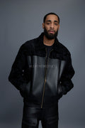 Men's Leather & Persian Lamb Combo 2.0 [Black]
