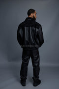Men's Leather & Persian Lamb Combo 2.0 [Black]