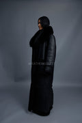 Women's Maxi Shearling With Fox Collar [Black]