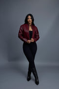 Women’s Pony & Leather Biker Jacket