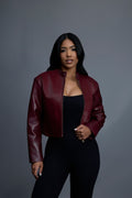 Women’s Pony & Leather Biker Jacket