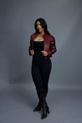 Women’s Pony & Leather Biker Jacket