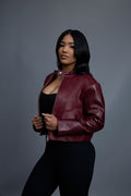 Women’s Pony & Leather Biker Jacket
