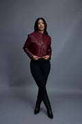 Women’s Pony & Leather Biker Jacket