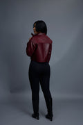 Women’s Pony & Leather Biker Jacket