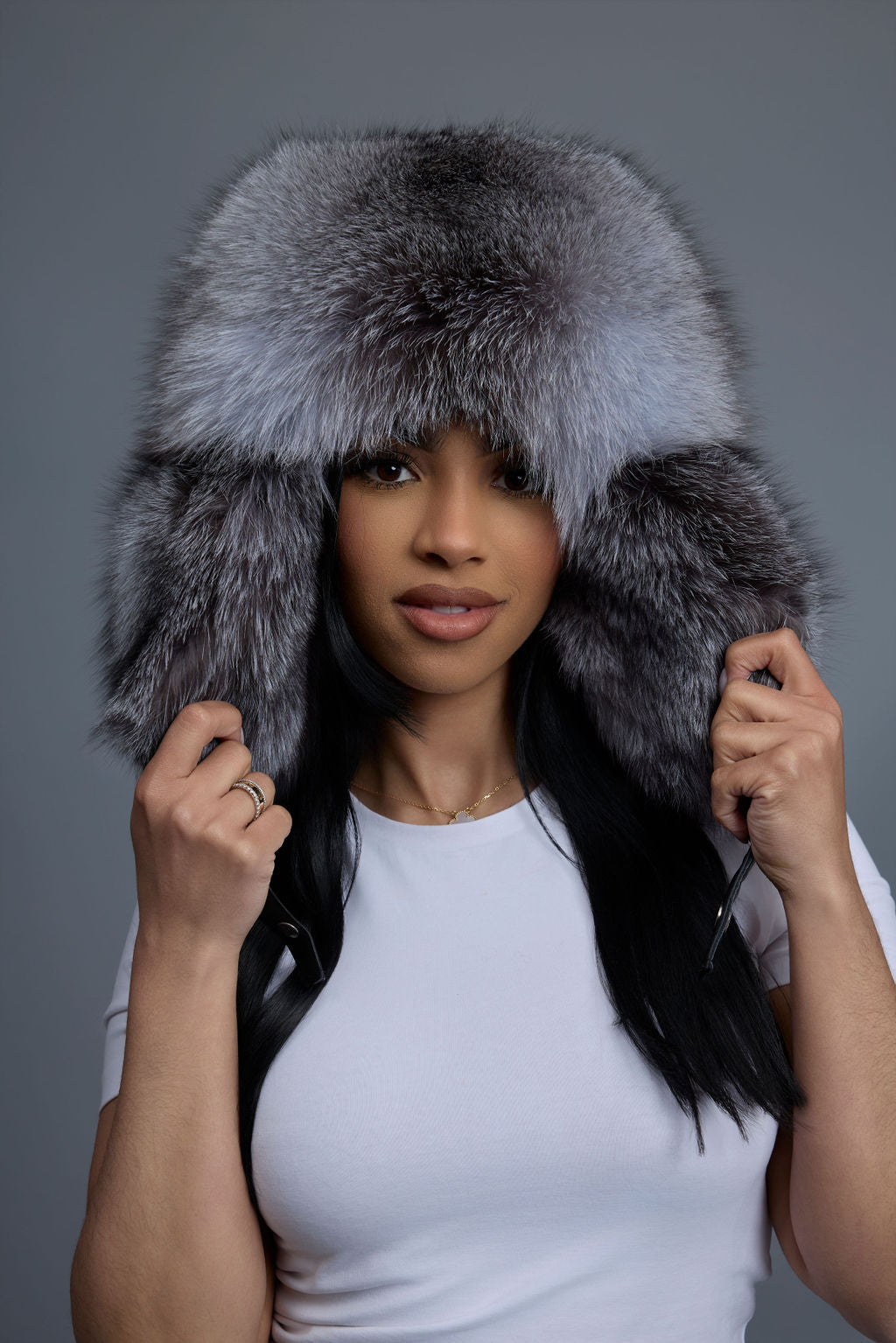 Women's Maria Fox Russian Hat [Silver]