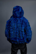 Men's Stealth Fox Bomber With Hood [Royal Blue]