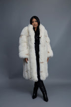 Women's Ramona Fox Trench Coat [Spotted Cream]