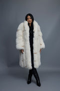 Women's Ramona Fox Trench Coat [Spotted Cream]
