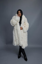Women's Ramona Fox Trench Coat [Spotted Cream]