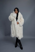 Women's Ramona Fox Trench Coat [Spotted Cream]